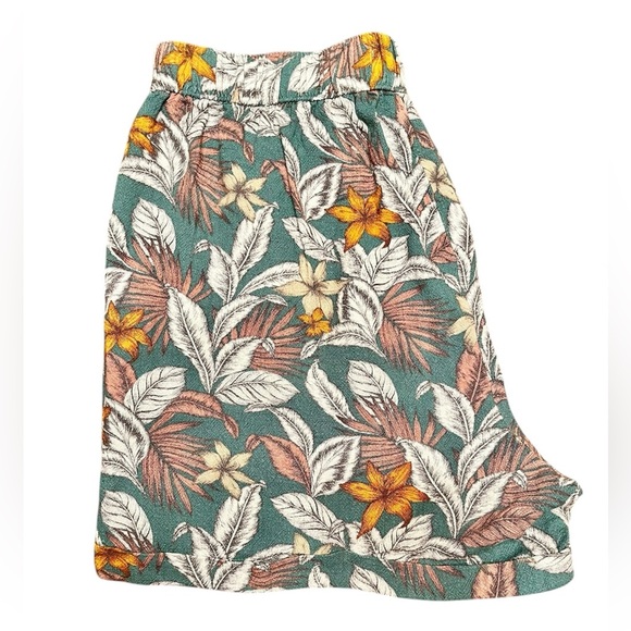 Aeropostale Floral Print Linen Blend Shorts Size S - Picture 3 of 6